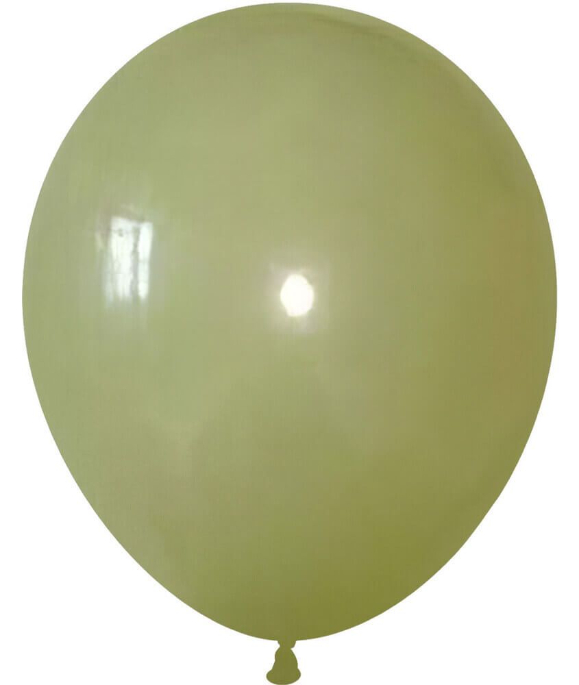 12" Retro Avocado Green (50pcs) Celetex Balloons