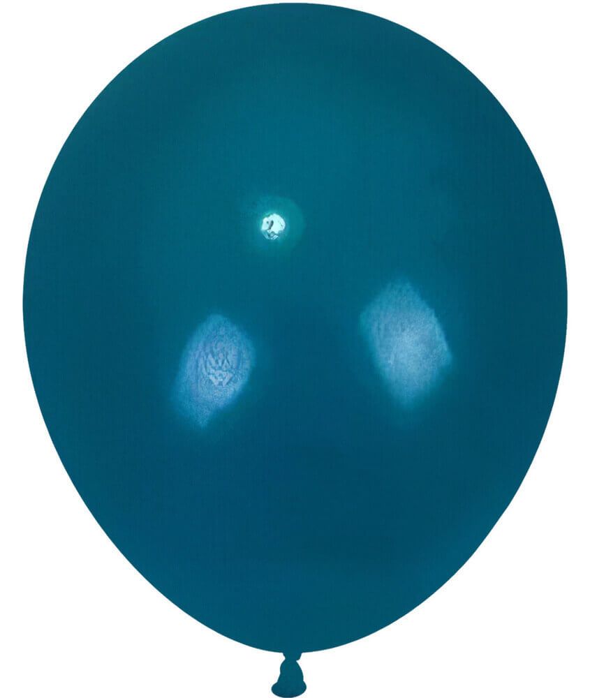 12" Retro Vintage Peacock Blue (50pcs) Celetex Balloons