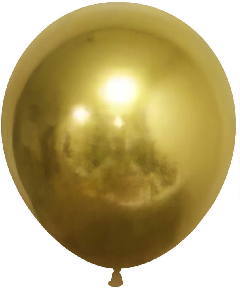 18" Chrome Gold (25pcs) Celetex Balloons