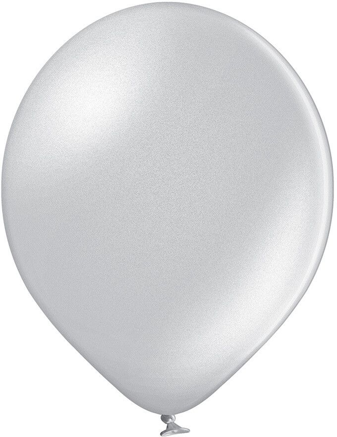 12" Metallic Silver (100pcs) Belbal Balloons