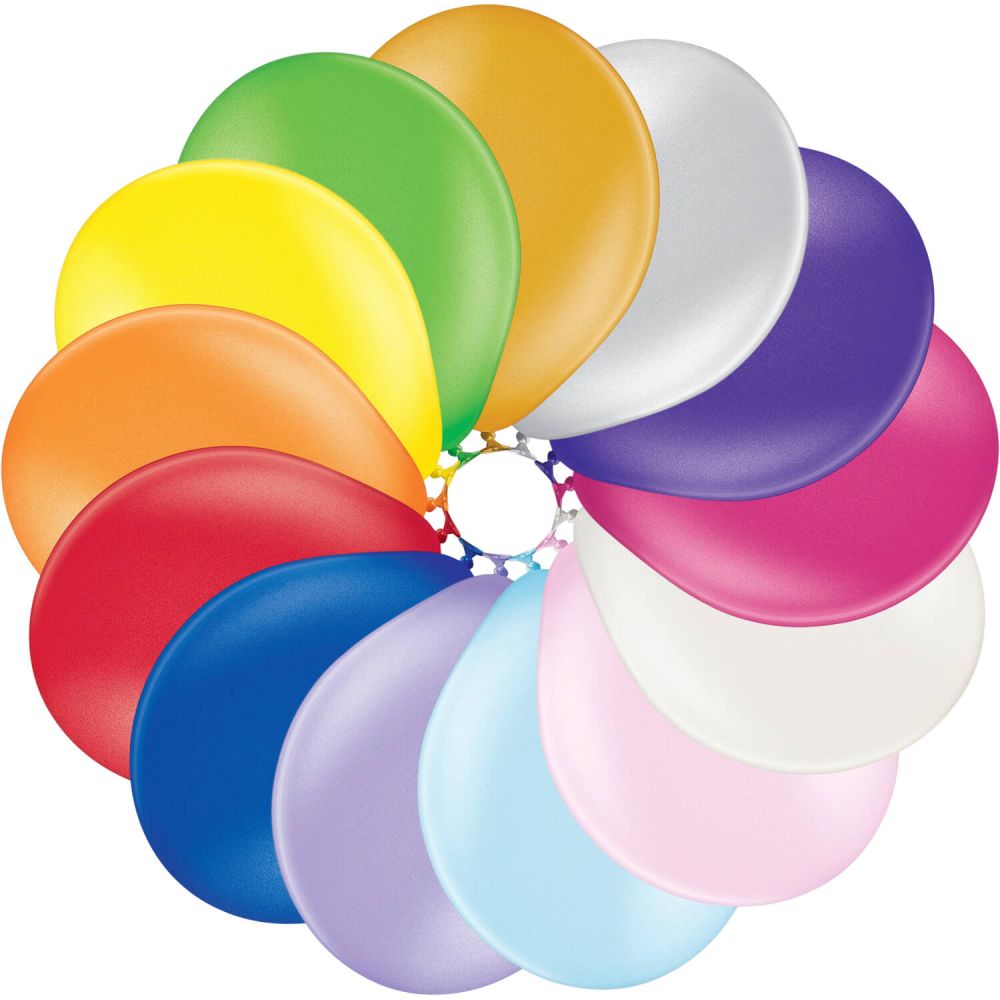 12" Metallic Assortment (100pcs) Belbal Balloons