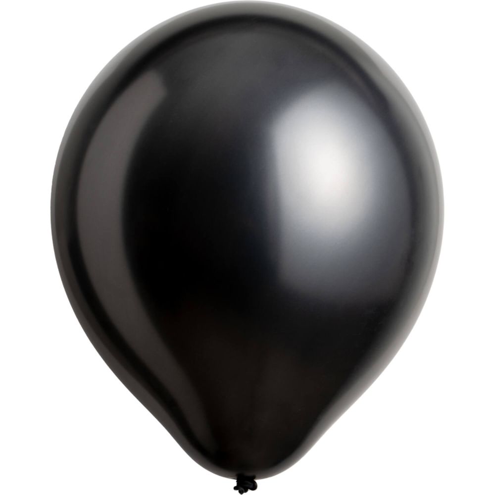 05" Pearl Jet Black (100pcs) Everts Balloons
