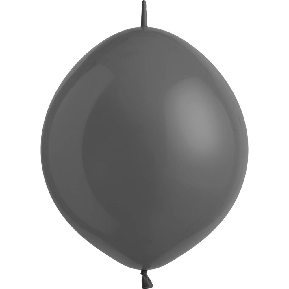 06" Fashion Jet Black Linking (100pcs) Everts Balloons