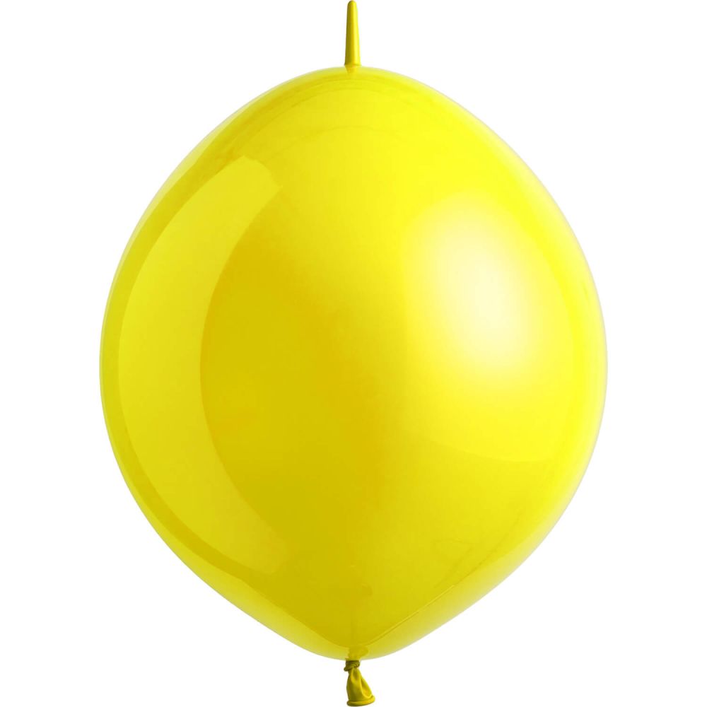 06" Standard Yellow Sunshine Linking (100pcs) Everts Balloons