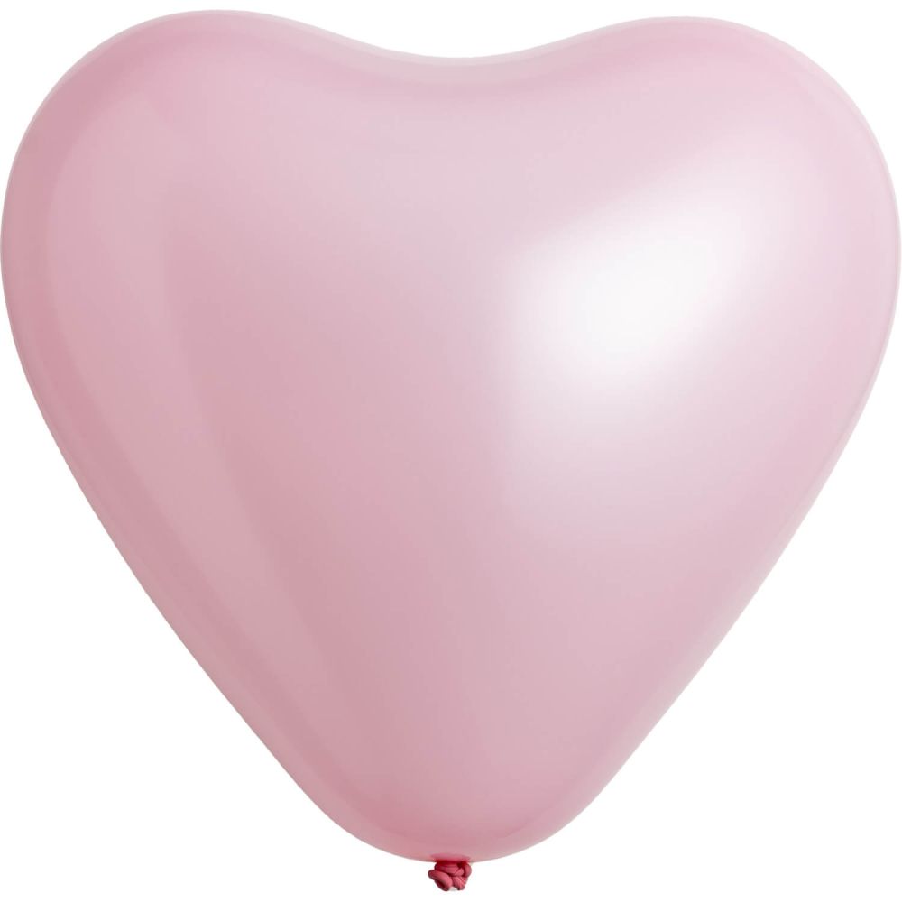11" Standard Pink Heart (50pcs) Everts Balloons