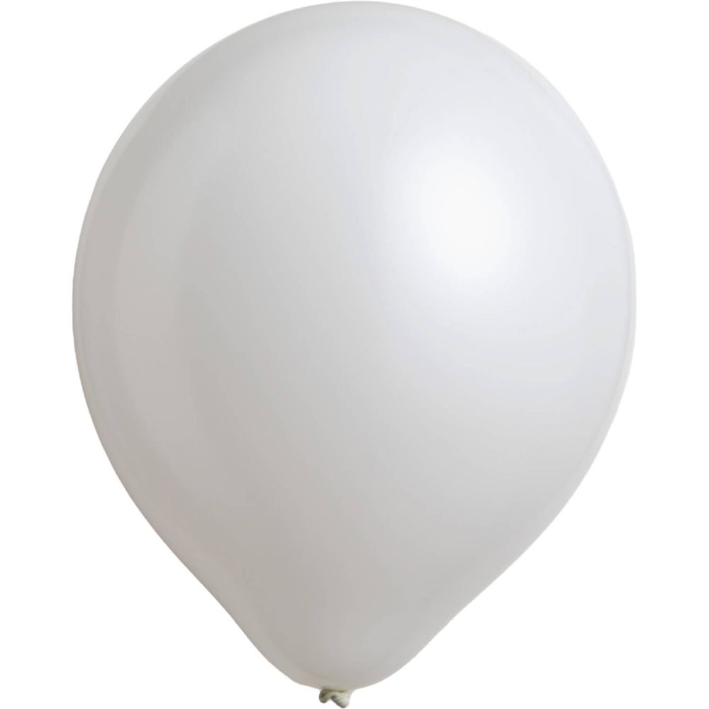 11" Standard Frosty White (50pcs) Everts Balloons