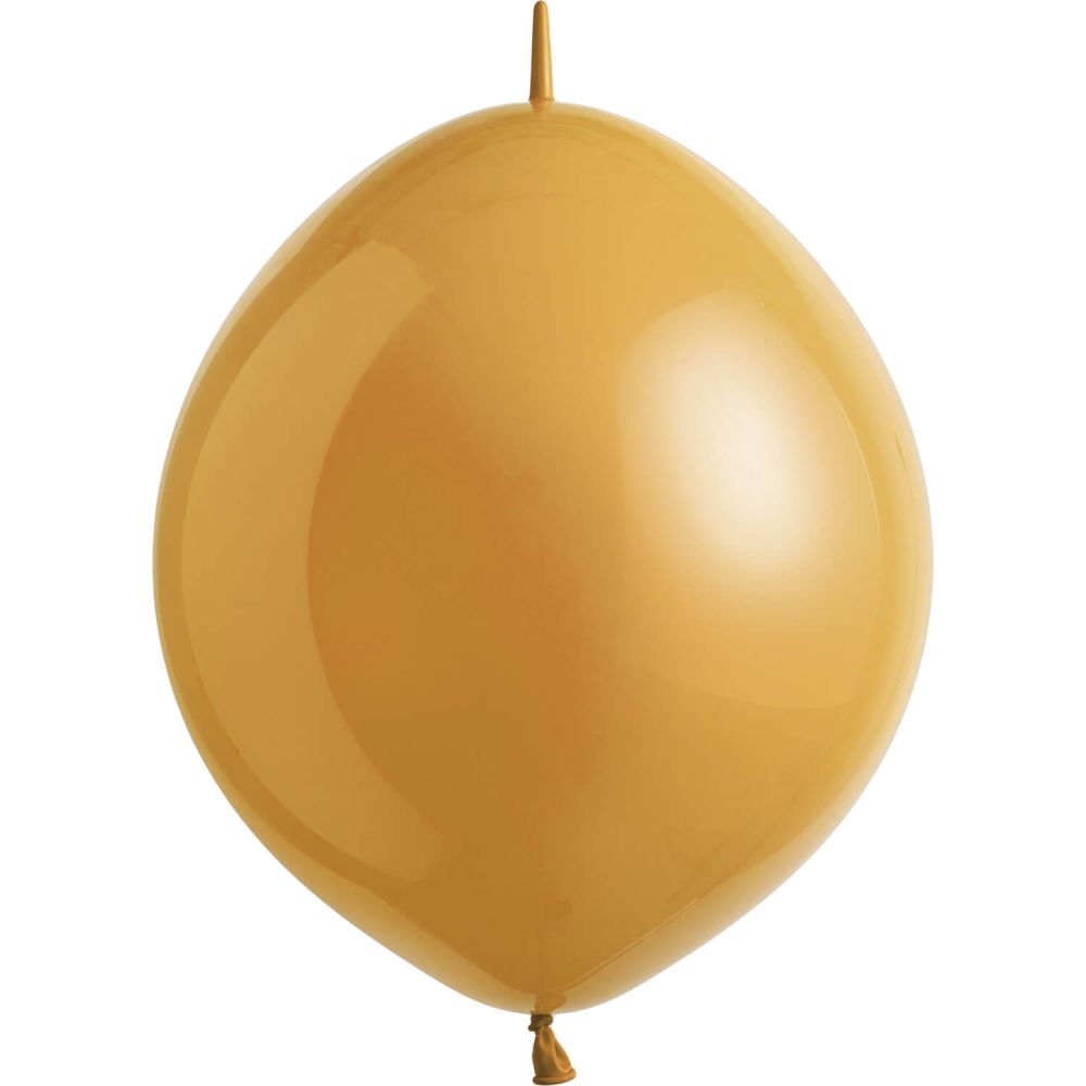 12" Pearl Gold Linking (50pcs) Everts Balloons