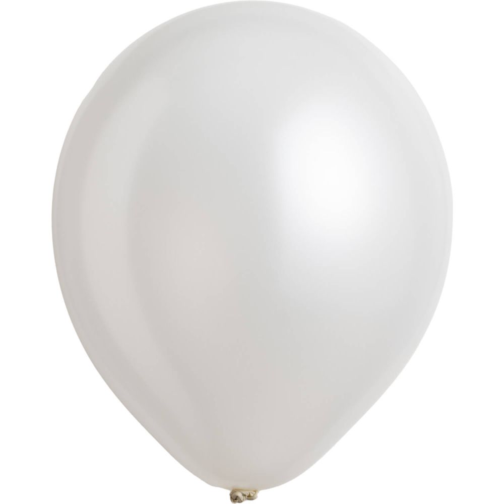 14" Pearl Frosty White (50pcs) Everts Balloons