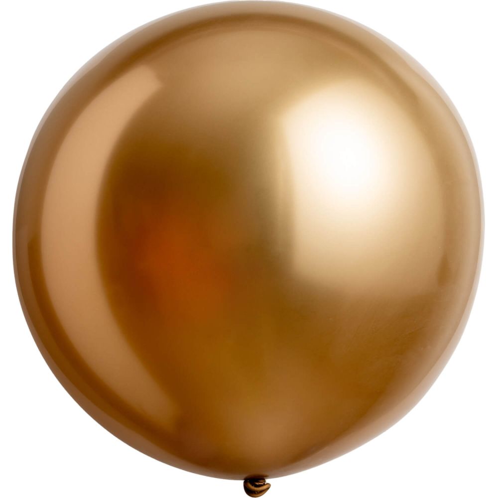 24" Satin Luxe Gold Sateen (4pcs) Everts Balloons