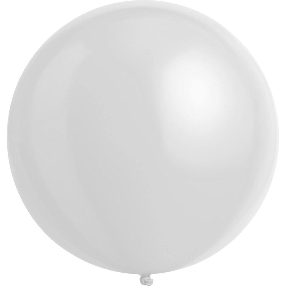 24" Standard Frosty White (4pcs) Everts Balloons