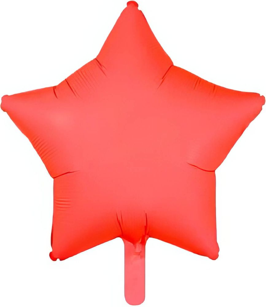 18" Neon Red Star (non-packaged) Balloon