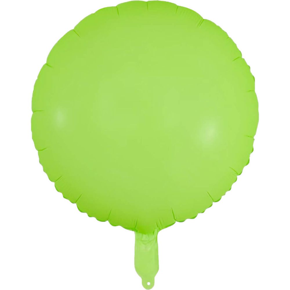 18" Neon Green Circle (non-packaged) Balloon