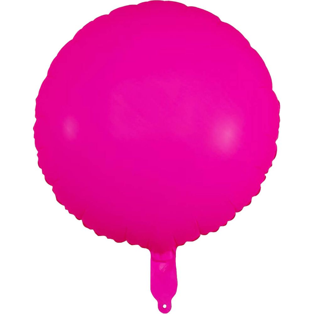 18" Neon Fuchsia Circle (non-packaged) Balloon