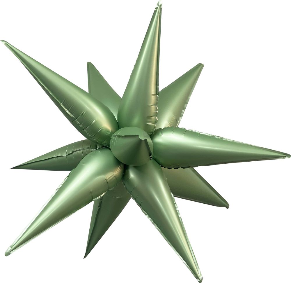Magic Starburst 40" Olive Green Balloon