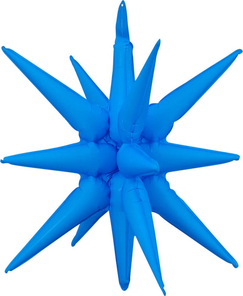 Magic Starburst 22" Neon Blue Balloon