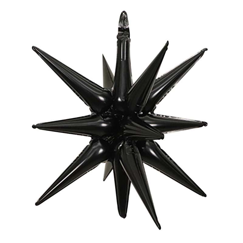 Magic Starburst 22" Black Balloon
