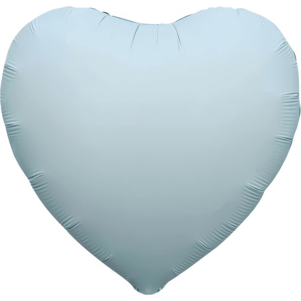 18" Matte Blue Heart Balloon
