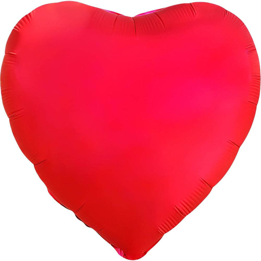18" Matte Red Heart Balloon
