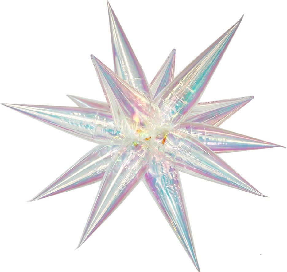 Magic Starburst 26" Iridescent Clear Balloon (air only)