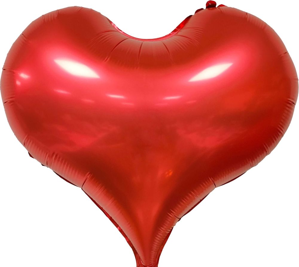 22" Matte Red Heart Balloons