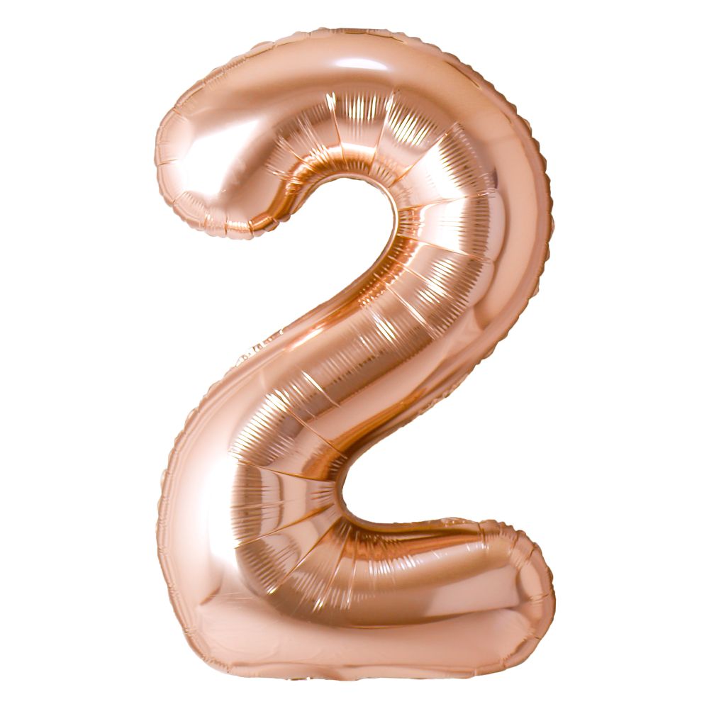 34" Champagne Gold Number 2 Airise Balloon
