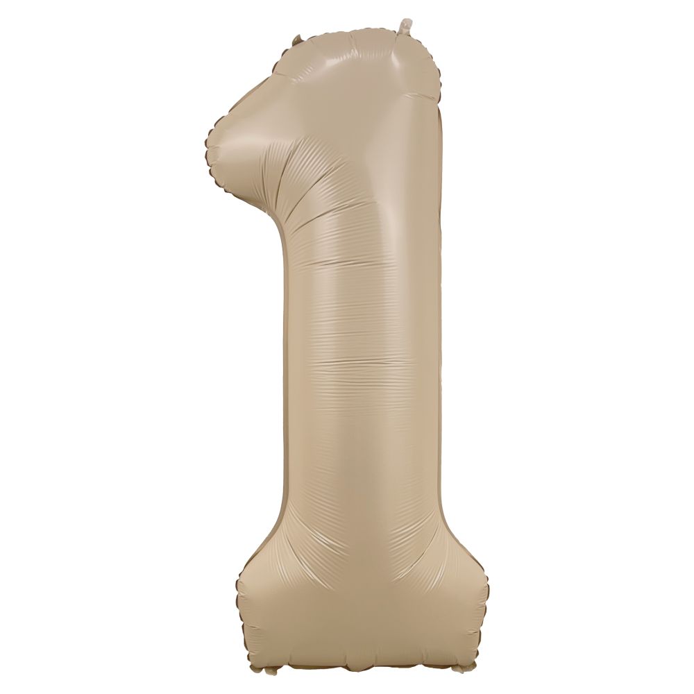 34" Caramel Number 1 Airise Balloon
