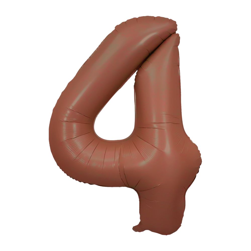 34" Coffee Number 4 Airise Balloon