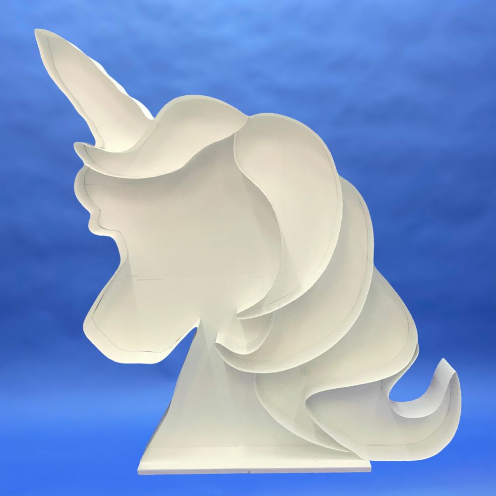 47" Balloon Mosaic Frame Unicorn