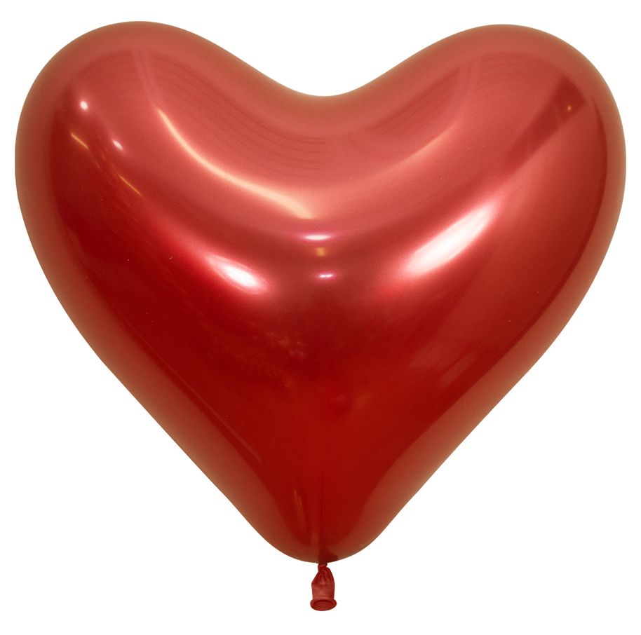 14" Reflex Crystal Red Heart (50pcs) Sempertex Balloons