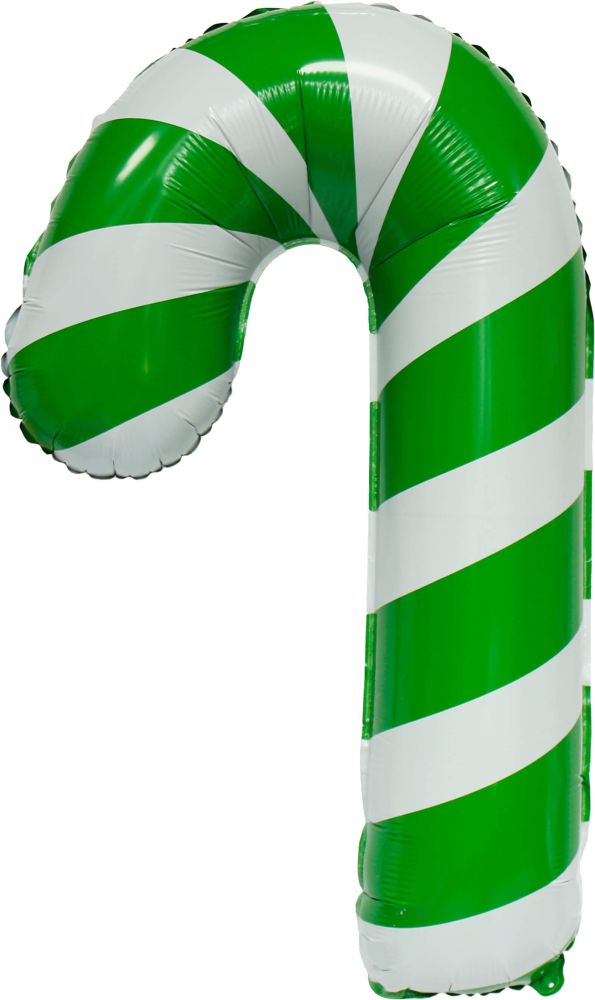 38" Candy Cane Green Balloon