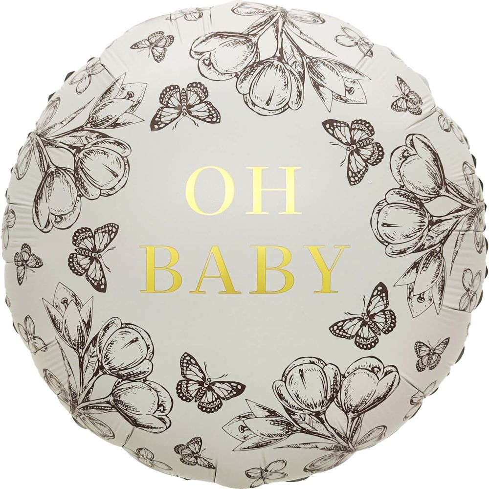 18" Baby Antique Butterflies Balloon