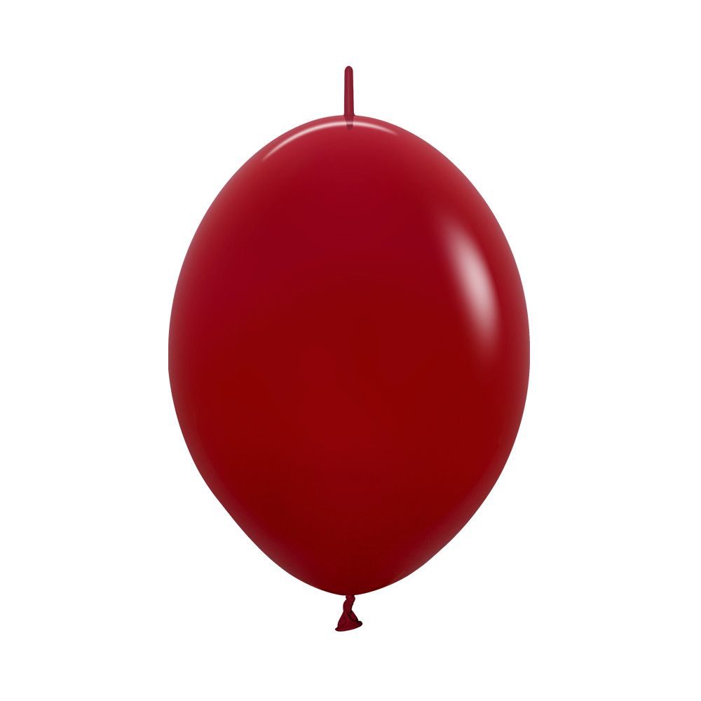 06" Fashion Imperial Red Link-O-Loons (50pcs) Sempertex Balloons
