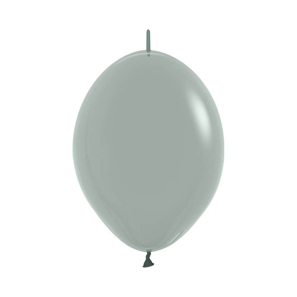06" Pastel Dusk Laurel Green Link-O-Loons (50pcs) Sempertex Balloons