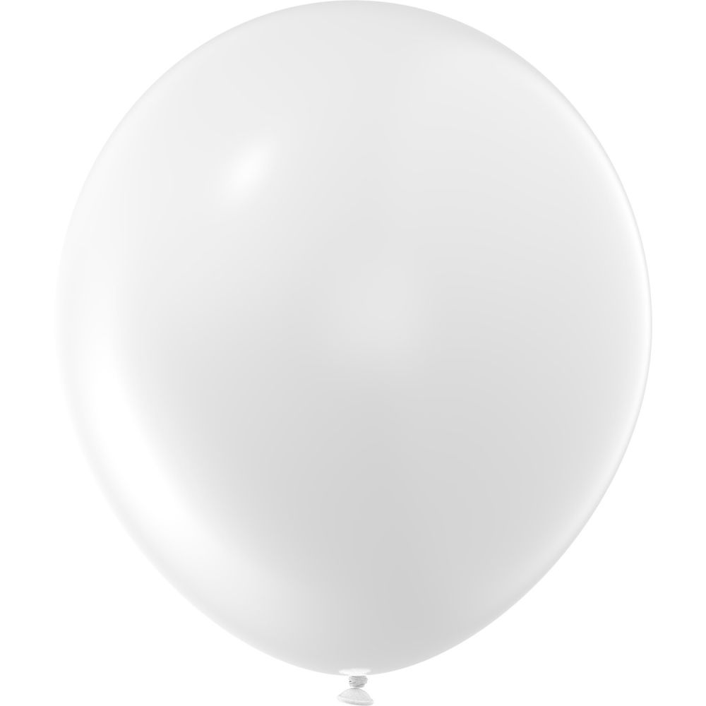 05" Essential White (100pcs) Luma Balloons