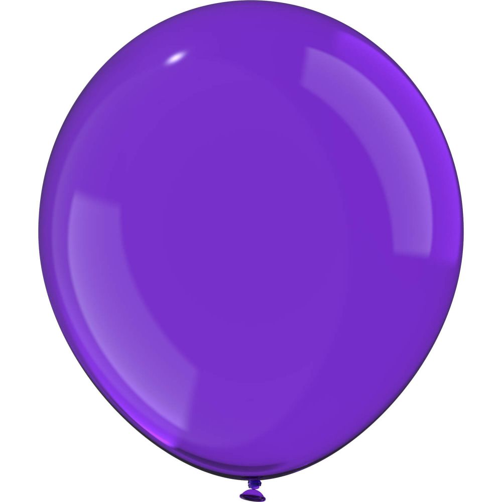 12" Clear Violet (50pcs) Luma Balloons