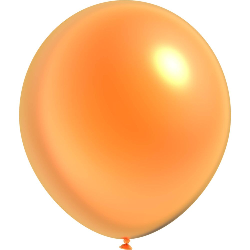 12" Metallic Orange (50pcs) Luma Balloons