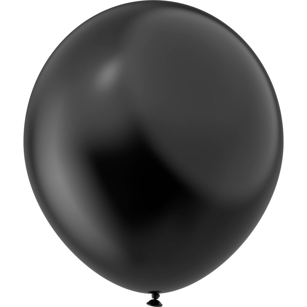 16" Essential Black (25pcs) Luma Balloons