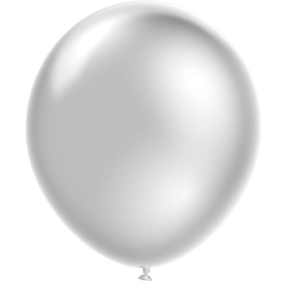 16" Lux Silver (25pcs) Luma Balloons