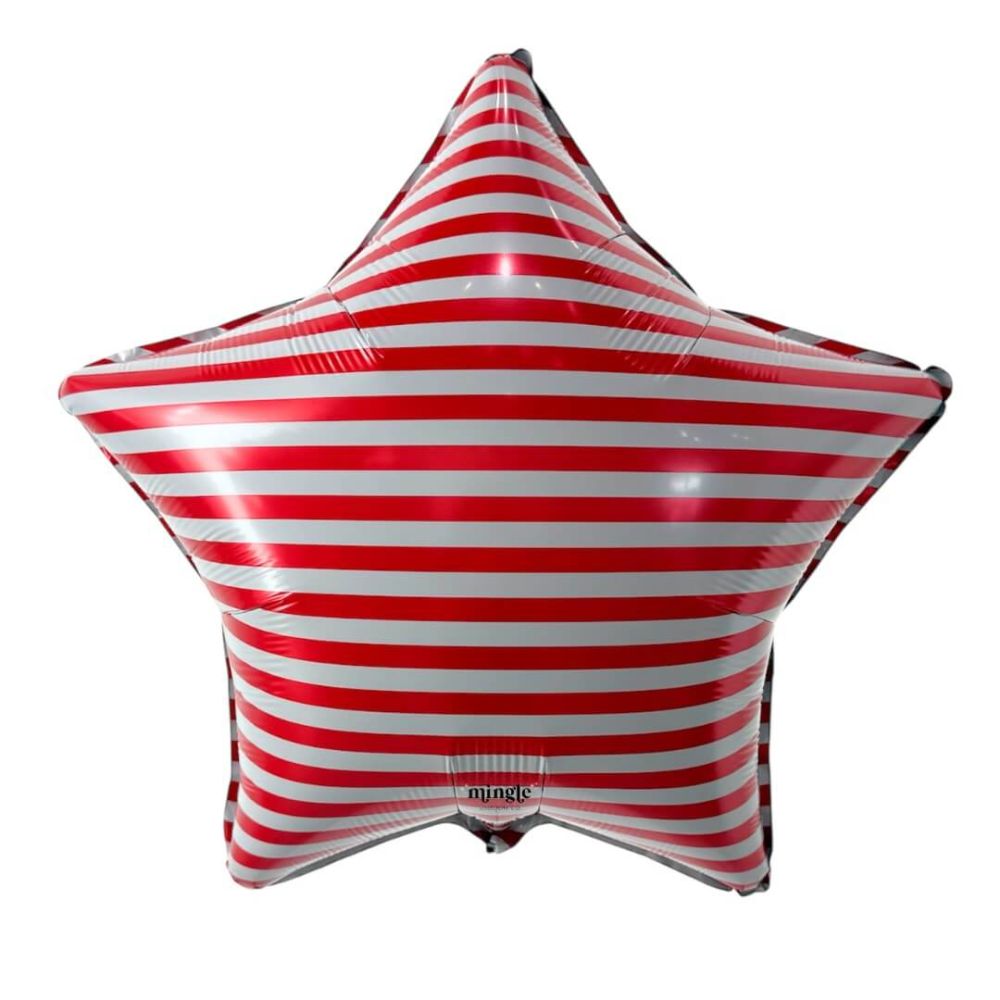 18" Red Stripe Star (non-packaged) Balloon