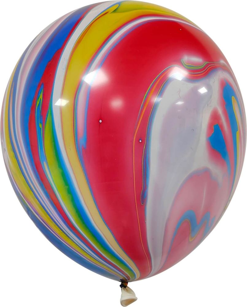 12" Agate Marble Rainbow (50pcs) Celetex