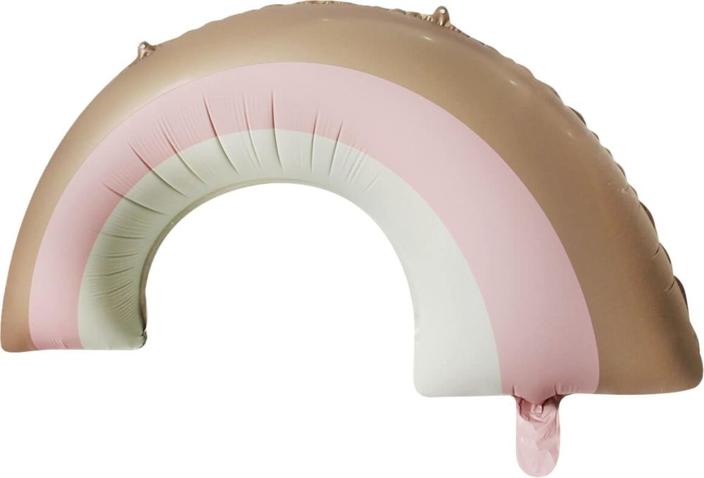 32" Matte Pink Rainbow Balloon