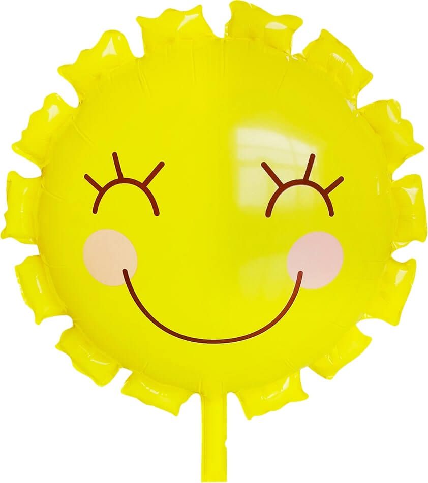 22" Matte Yellow Sun Flower Balloon