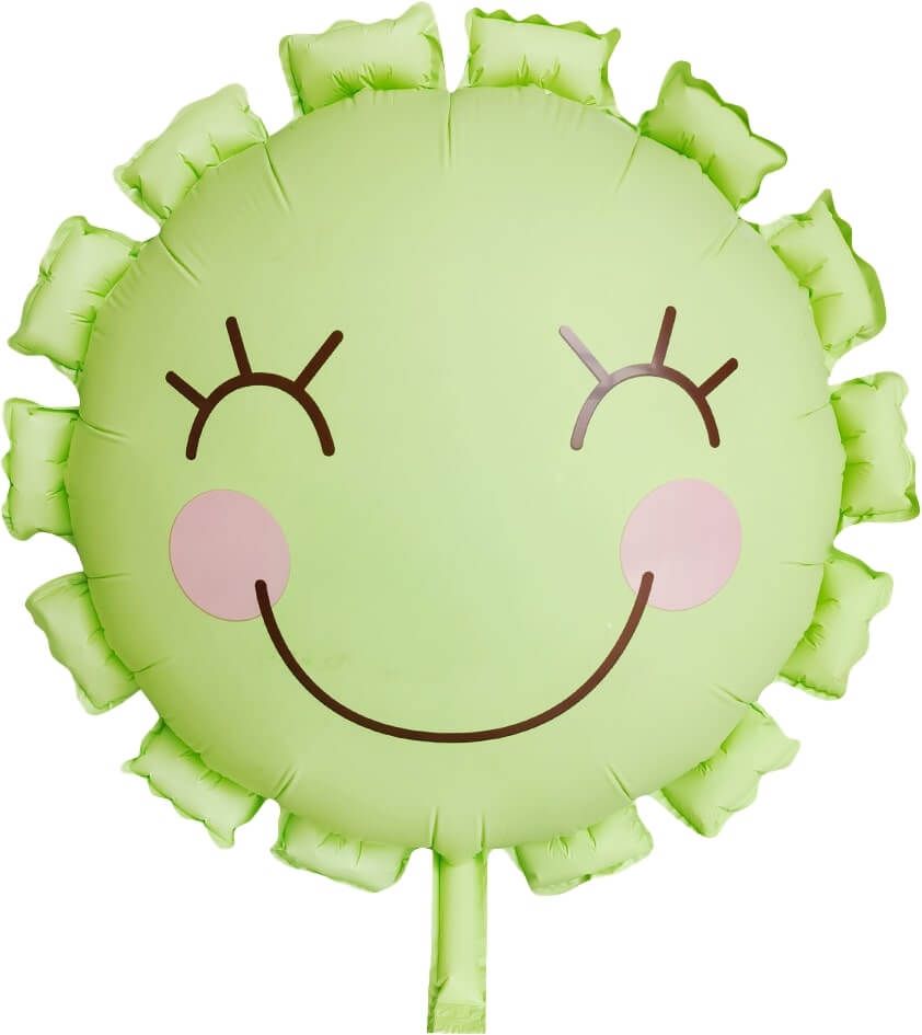 22" Matte Green Sun Flower Balloon