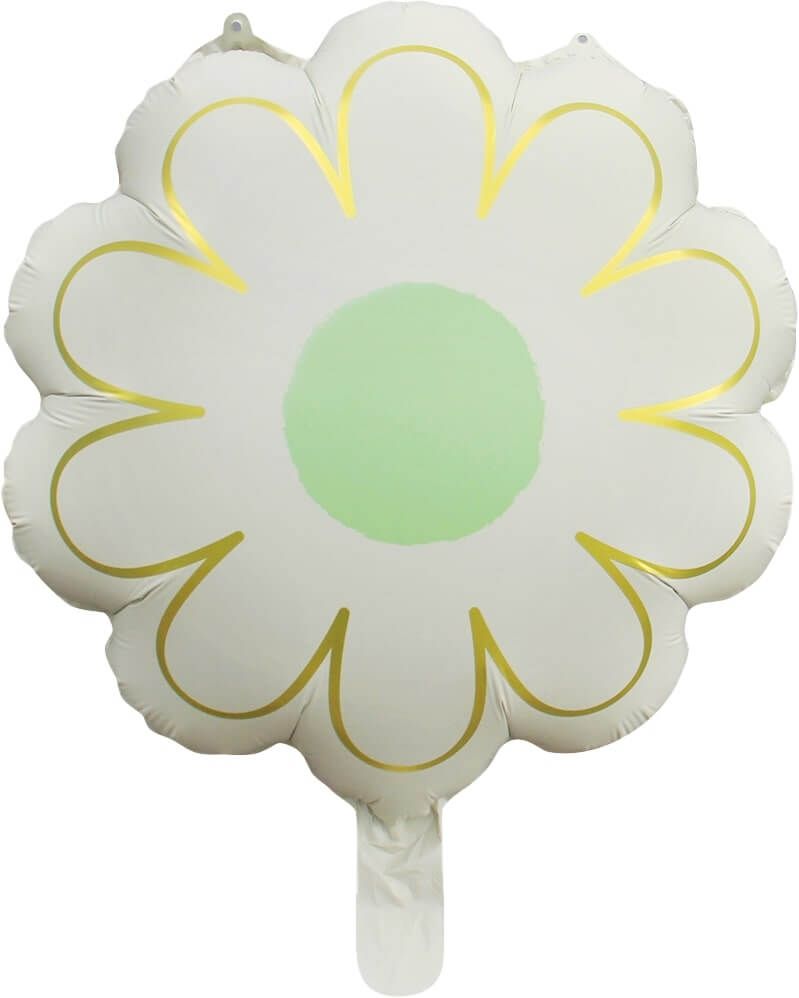 20" Matte Cream Flower Balloon