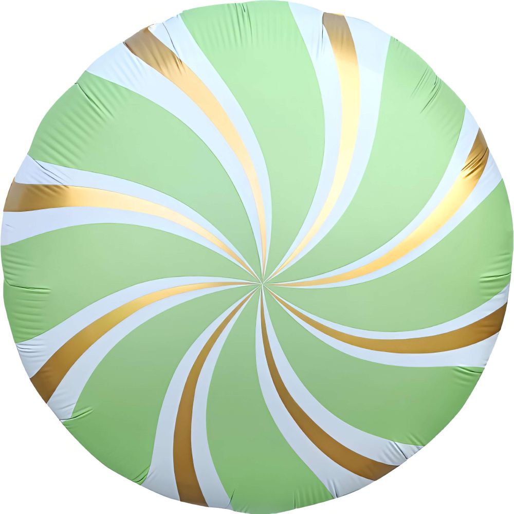 18" Candy Swirl Pastel Green Balloon