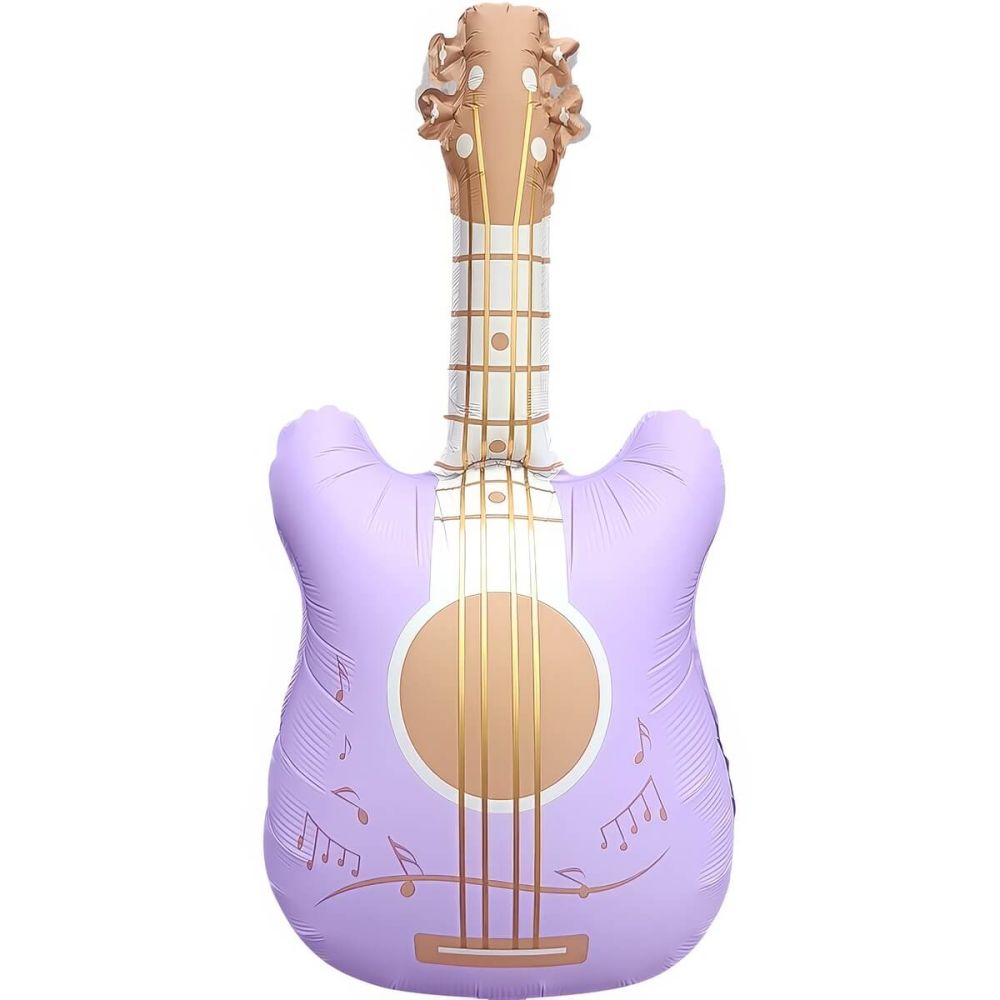 35" Matte Lilac Electric Guitar Balloon