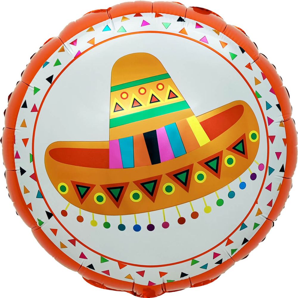 18" Mexico Sombrero Balloon