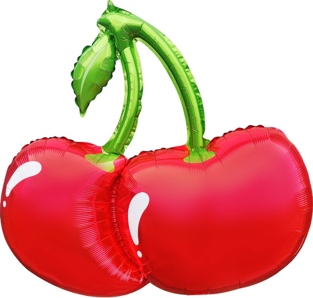 33" Glossy Red Cherries Balloon