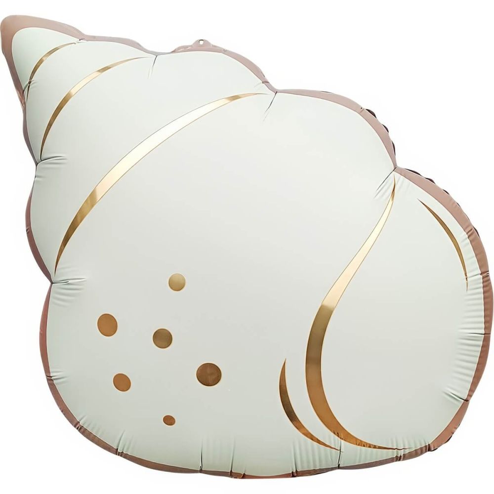 18" Matte White Seashell Balloon