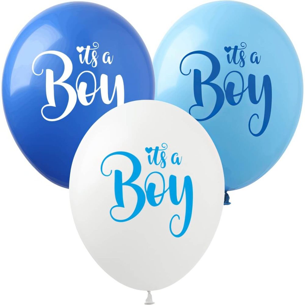12" It's a Boy Assortment (50pcs) Balloons